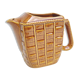 Ceramic pitcher decoration wicker style braided