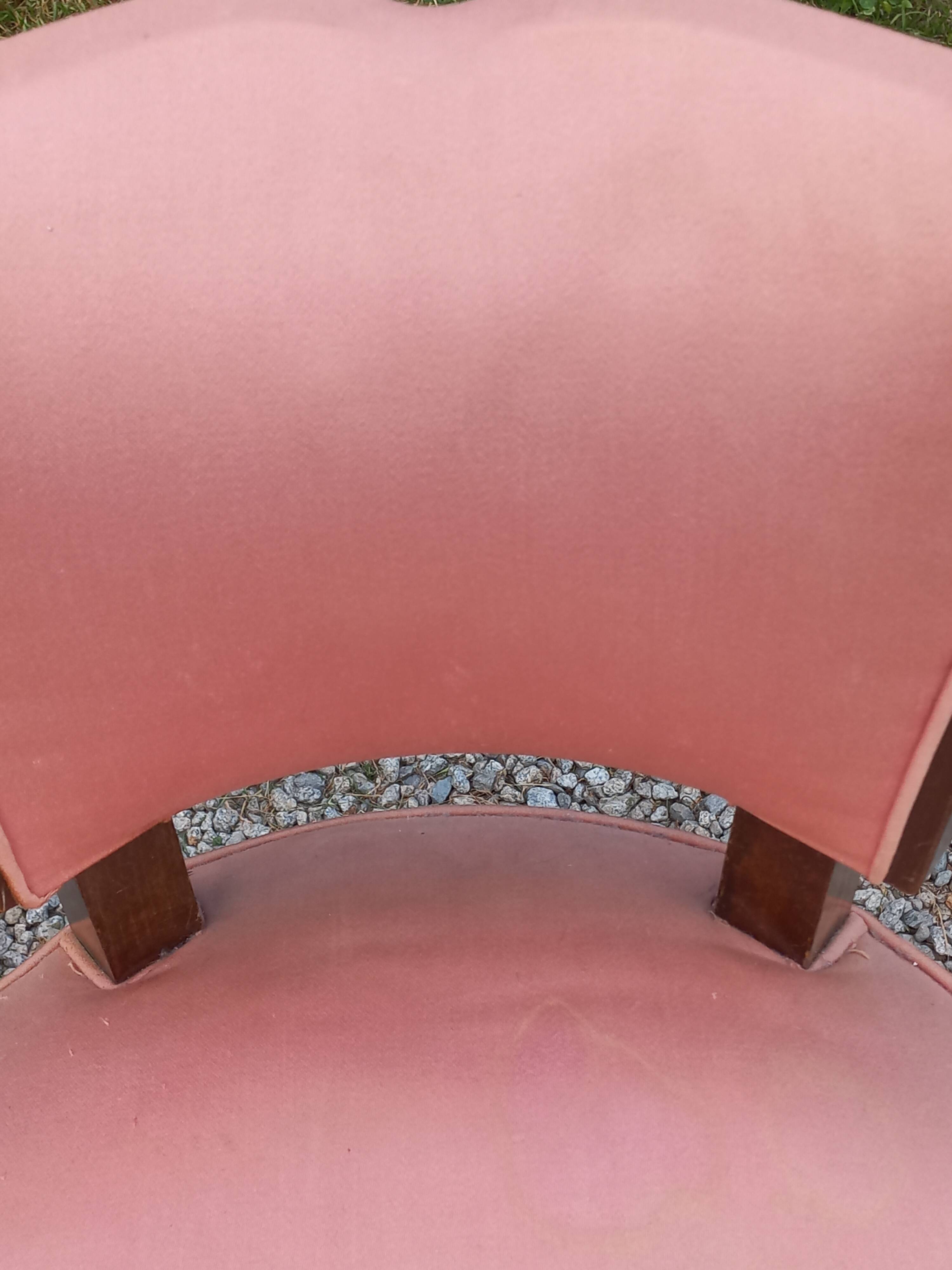 Pair of vintage low-backed bedroom chairs from the 1930s/1950s