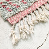 Moroccan Berber rug Boujaad blue mottled with colorful patterns 298x203cm