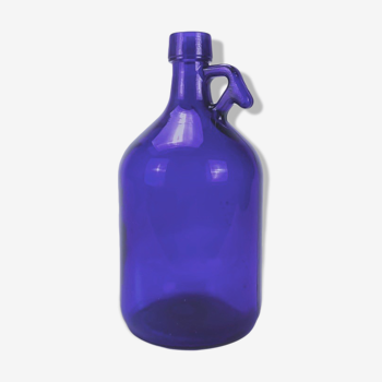 Bonbonne à anse bleu cobalt 5 litres