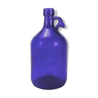 Bonbonne à anse bleu cobalt 5 litres