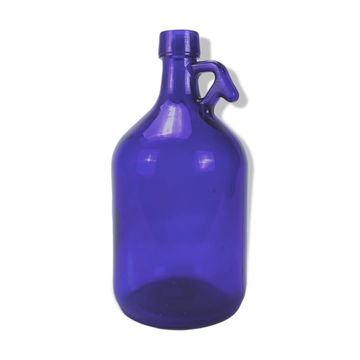 Bonbonne à anse bleu cobalt 3 litres