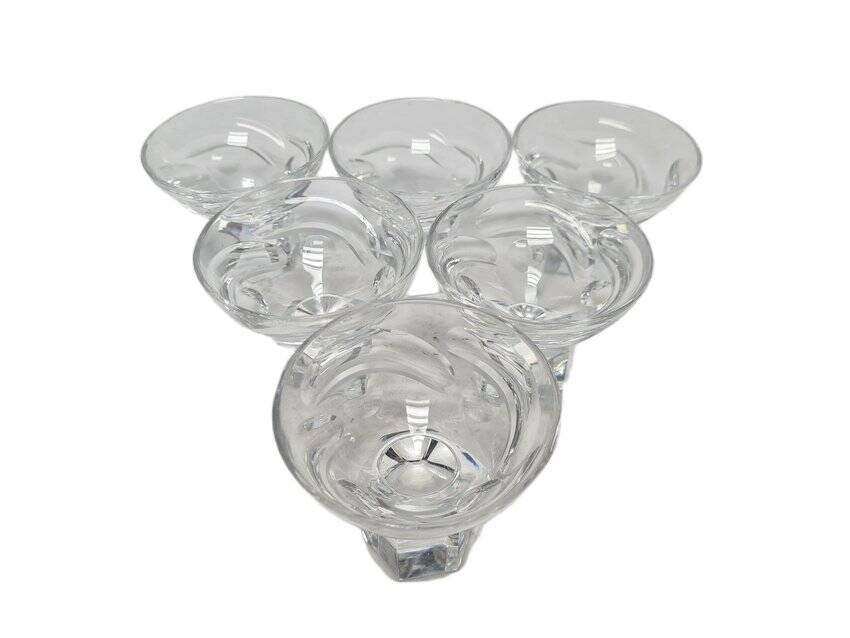 Art Deco vodka glasses, former Czechoslovakia, 1930s, set of 6