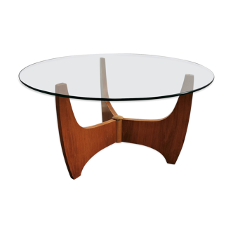 Table à café teak Veneer 1960