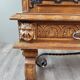 Carved oak display case, Neo-Renaissance style, 20th century