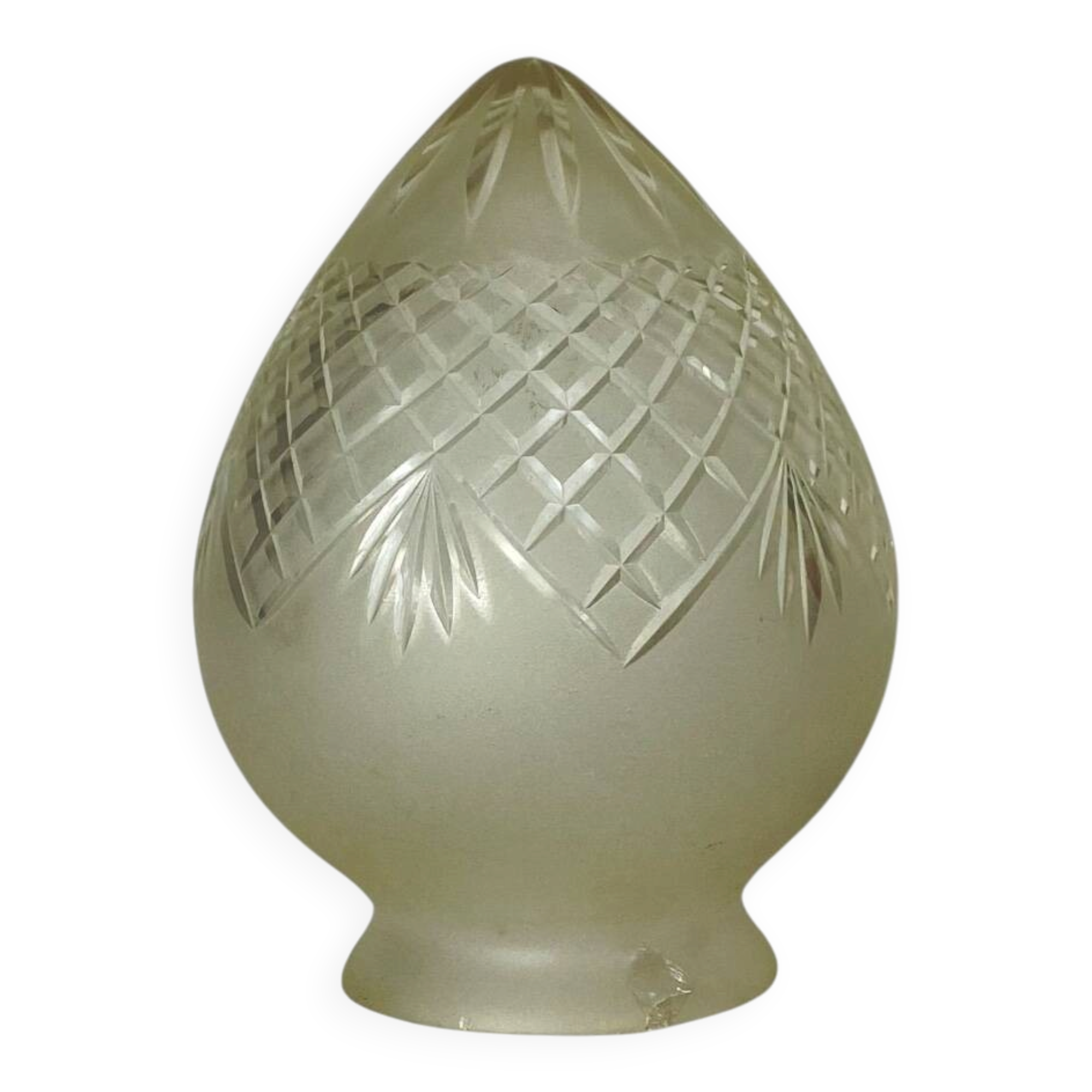 Old globe lampshade, shell, egg, pine cone for wall lamp chandelier.