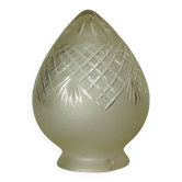 Old globe lampshade, shell, egg, pine cone for wall lamp chandelier.
