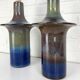 Pair of Einar Johansen ceramic table lamps, Soholm, Denmark, 1960s, Space Age