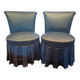 Pair of little toads in petticoats