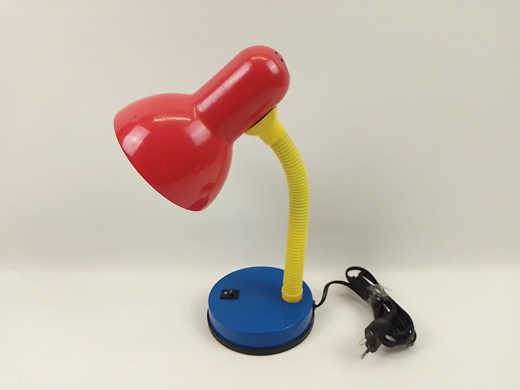 35cm blue, yellow and red desk lamp