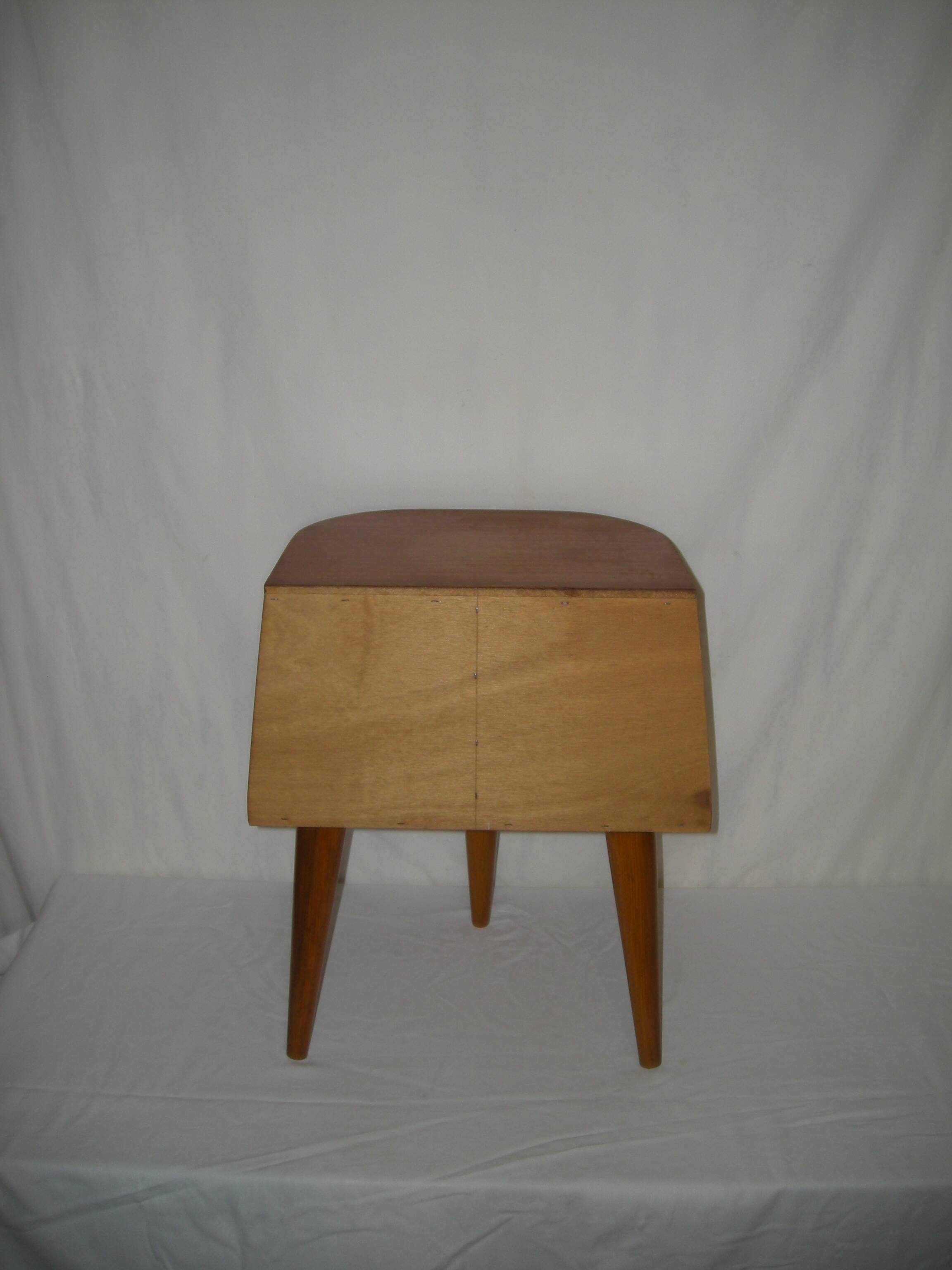 tripod bedside table from the 50s