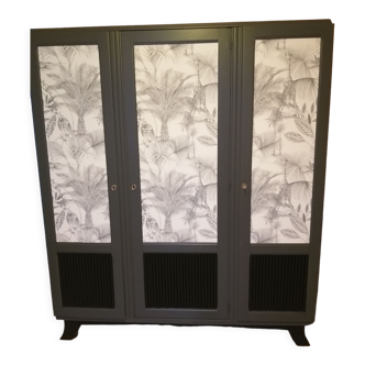 Renovated vintage jungle style wardrobe