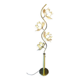Hollywood Regency Lotus Flower Floor Lamp