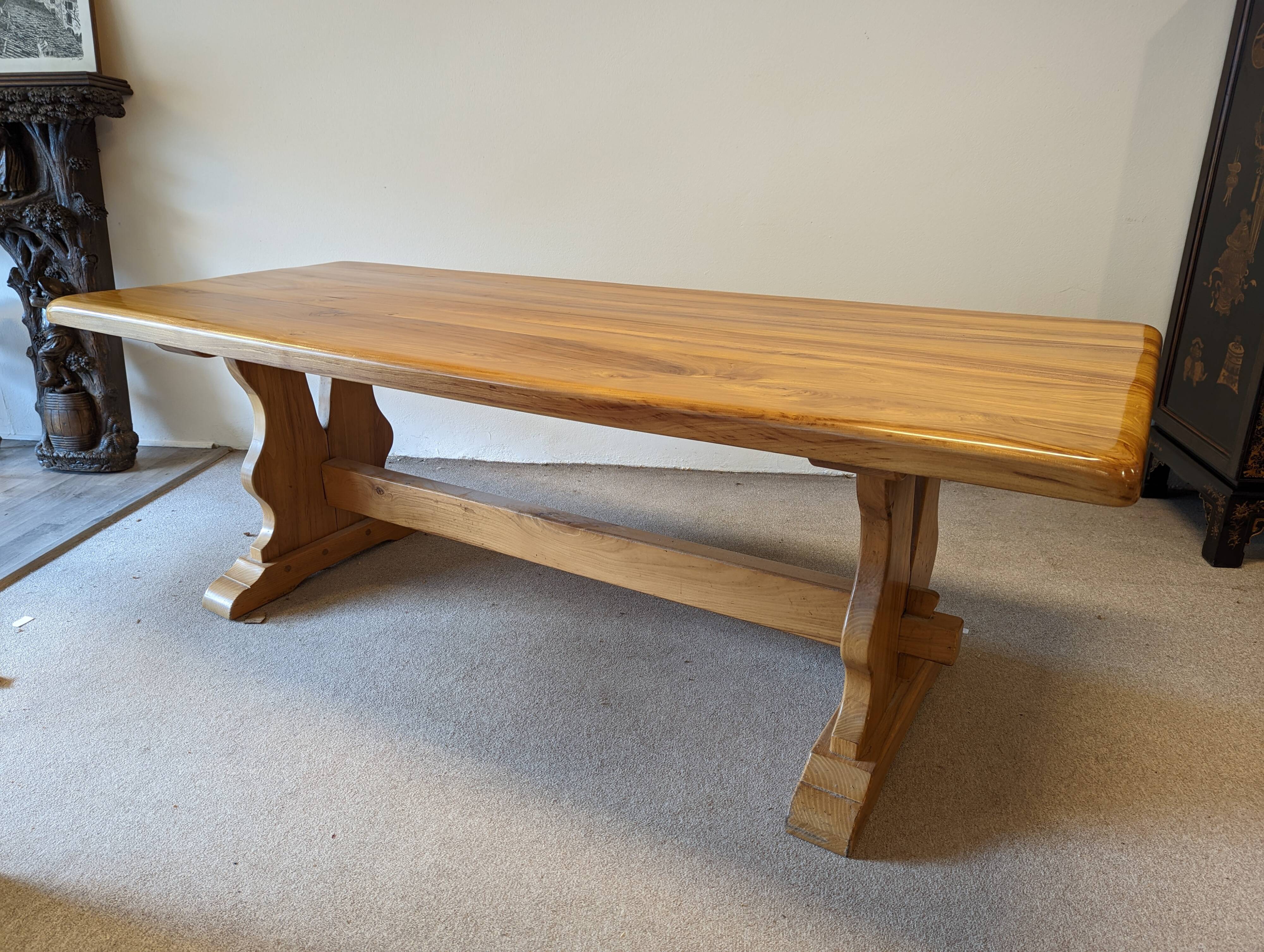 Elm monastery table