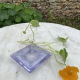 Crystal ashtray 1930 lilac color