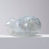 OVOID VASE IN SPECKLED GLASS, 1920s