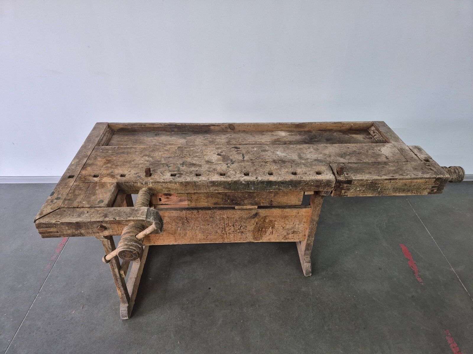 Antique carpenter's workbench, 1920s