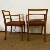 Paire de fauteuils accoudoirs vintage