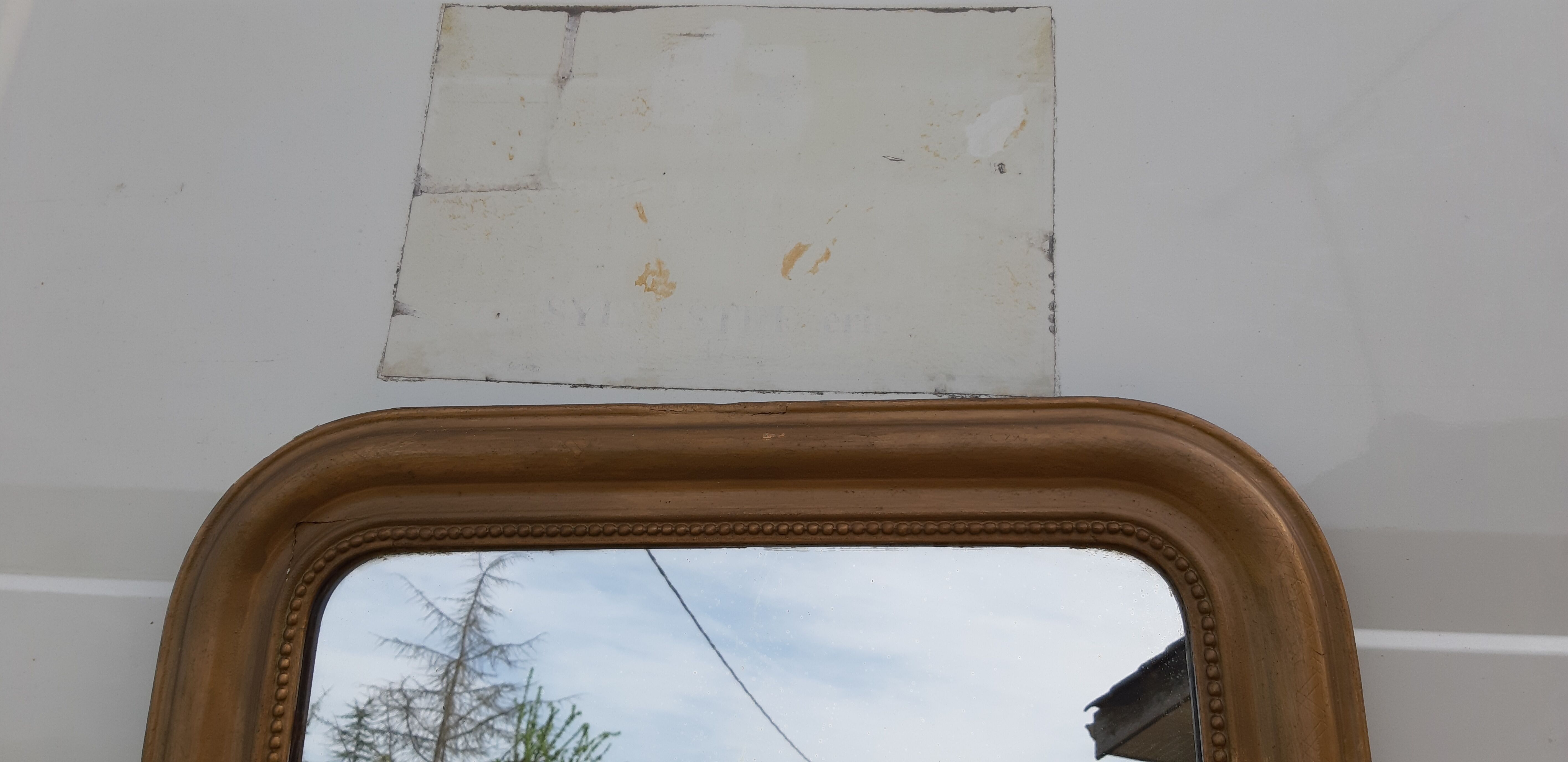 Mirror wood and stuc gilded 19th