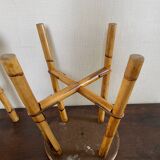 Vintage rattan stools