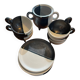 Set of 6 coffee/tea cups with sugar bowl - Vallauris