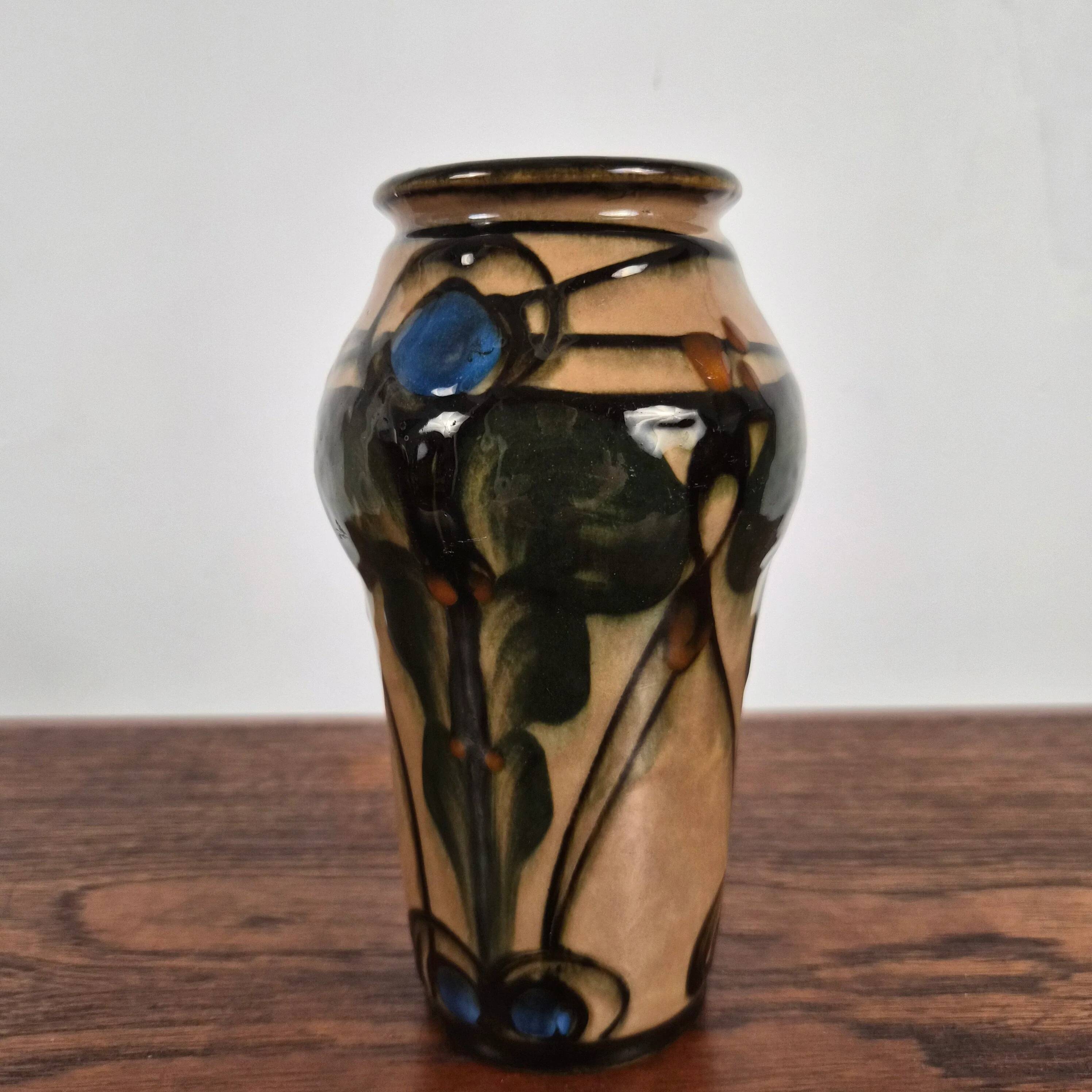 Petit vase en grès émaillé par Danico, Danemark, 1930.
