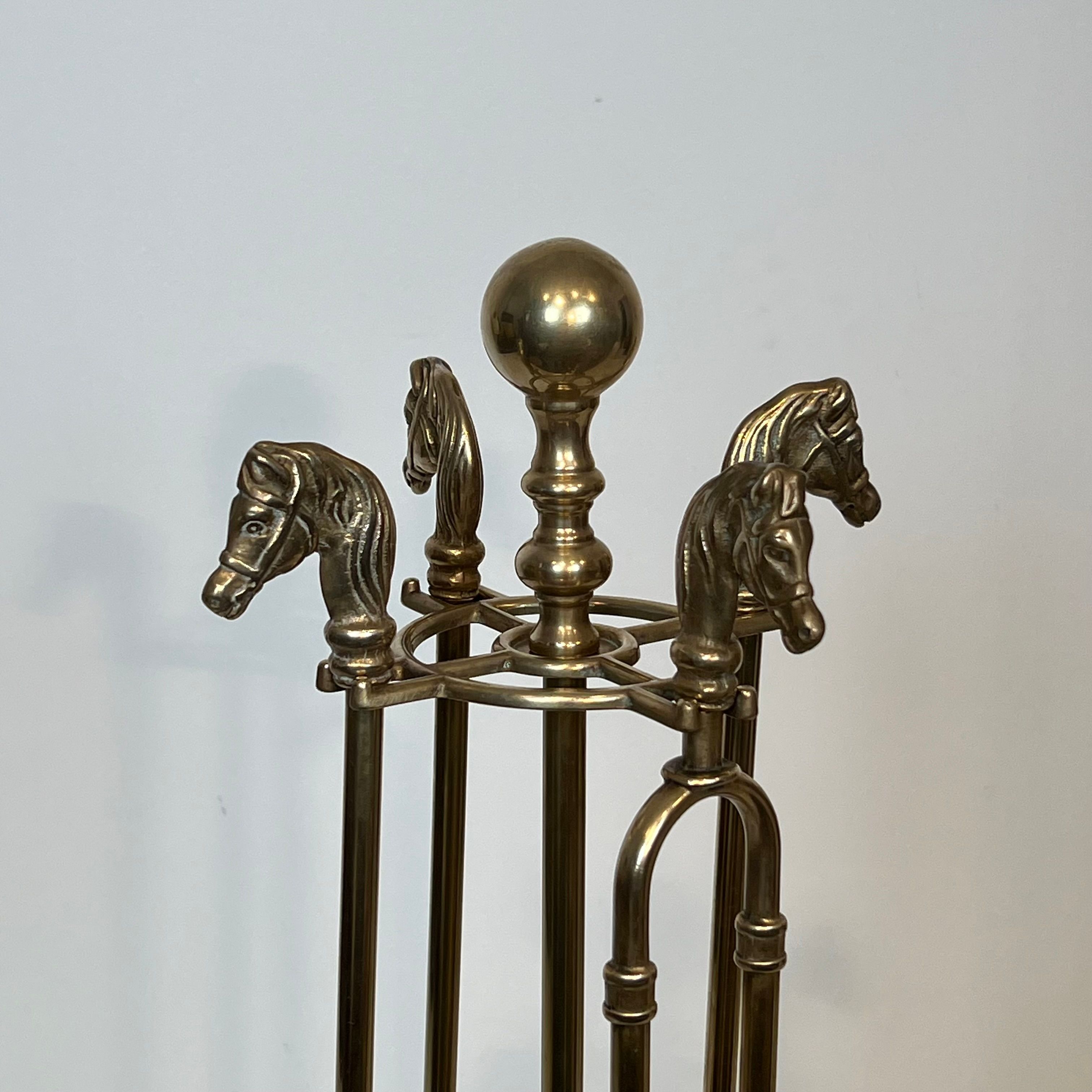Brass fire starter necessary, horse head model.