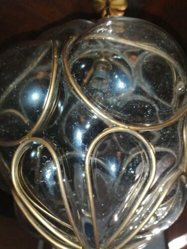 Lanterne électrifiée en verre soufflé de Murano par Gianni Seguso 1960