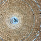 Braided tulip pendant light