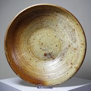 Large vintage stoneware fruit bowl from Puisaye attributed to Jean-Pierre Prudhomme.