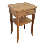 Table d'appoint chêne années 40