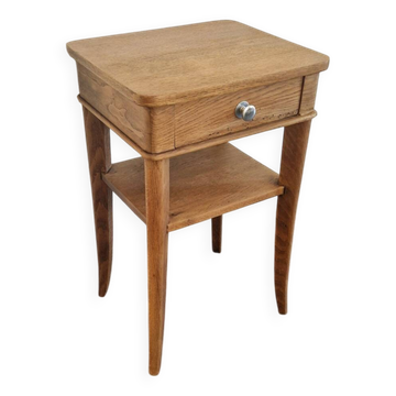 Table d'appoint chêne années 40