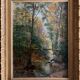 Tableau HSP "Underwood Landscape" Paul Bruet (Montbéliard) around 1900