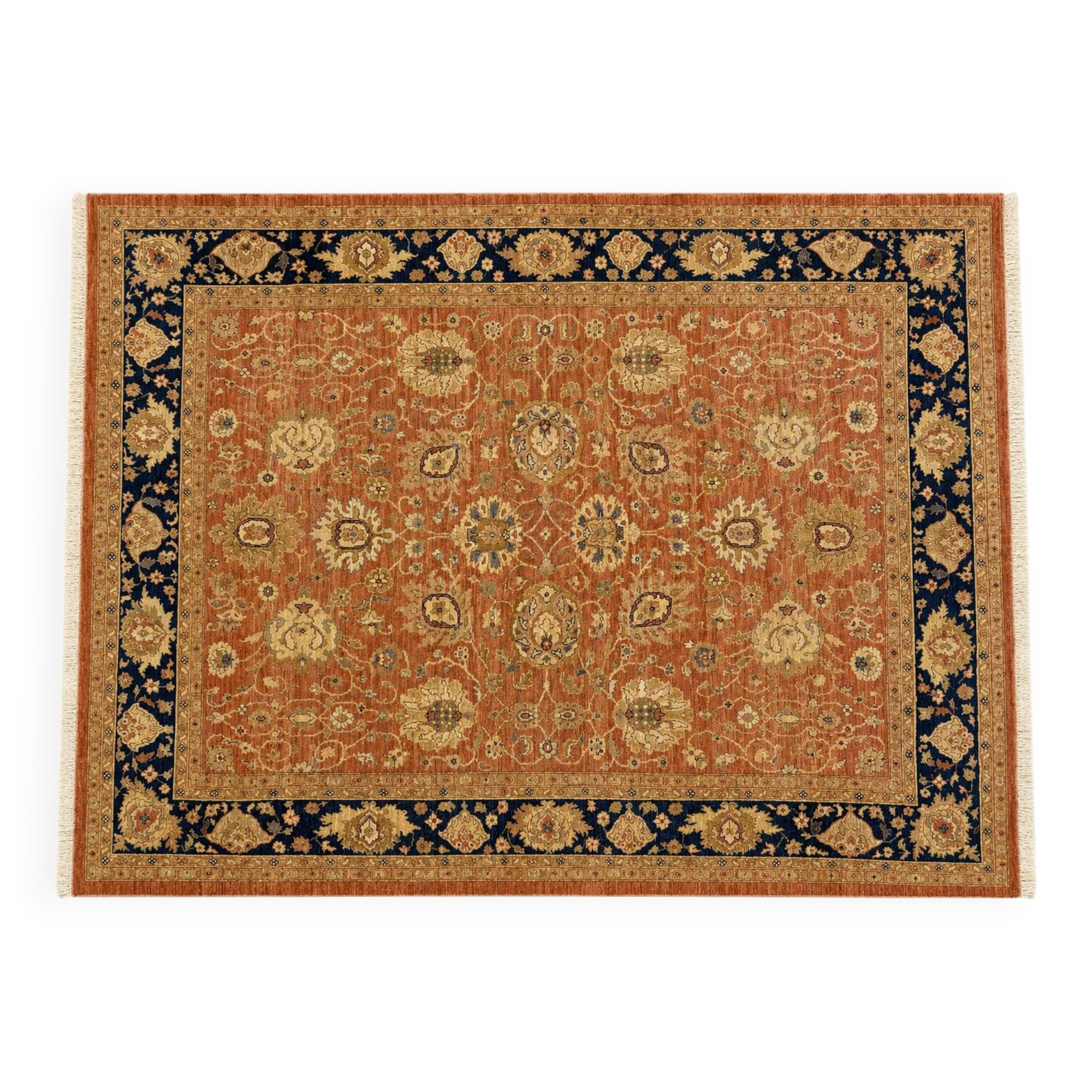 Hand-knotted Oriental rug in wool, 235 × 300 cm