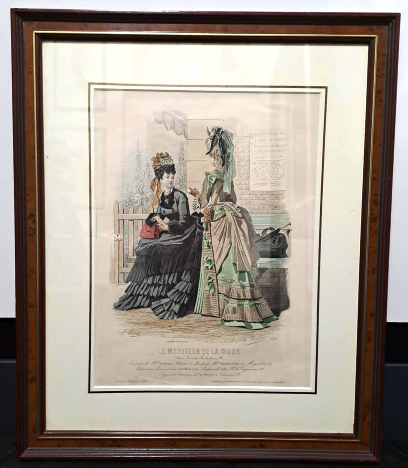 Fashion sketch under frame