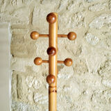 Wooden standing coat holder 1970