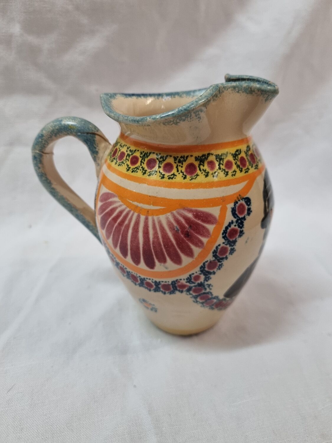 Cider or milk pitcher, Henriot, Quimper 1920