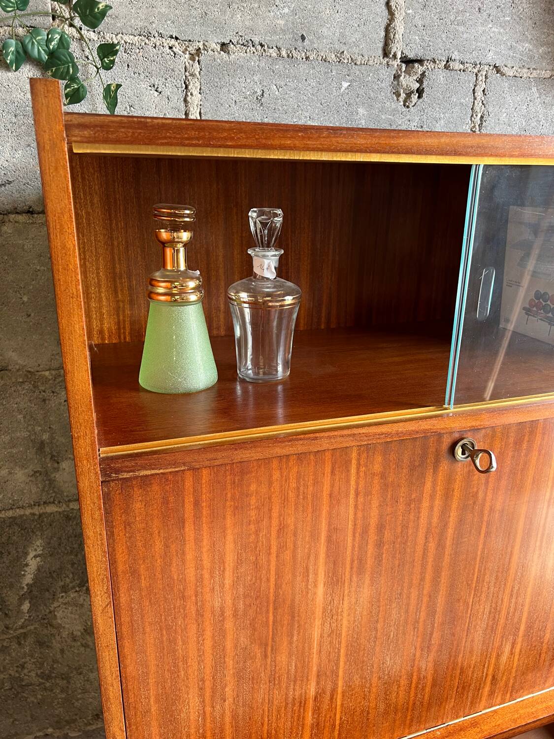 Vintage display cabinet secretary