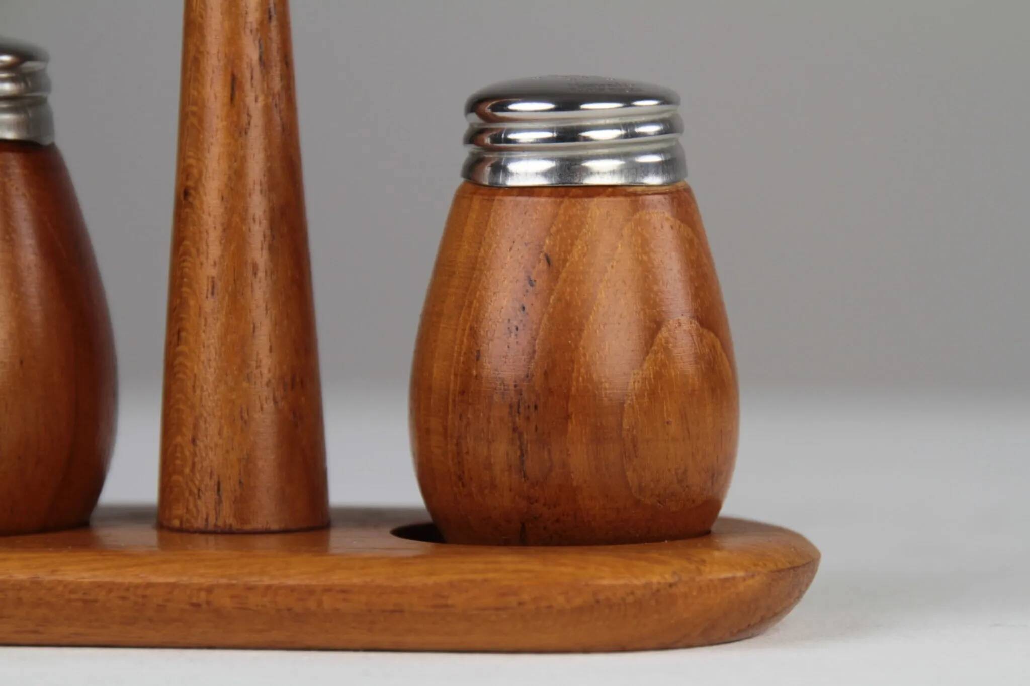 Teak Salt & Pepper Set by Karl Holmberg AB — Götene, Sweden, 1960s