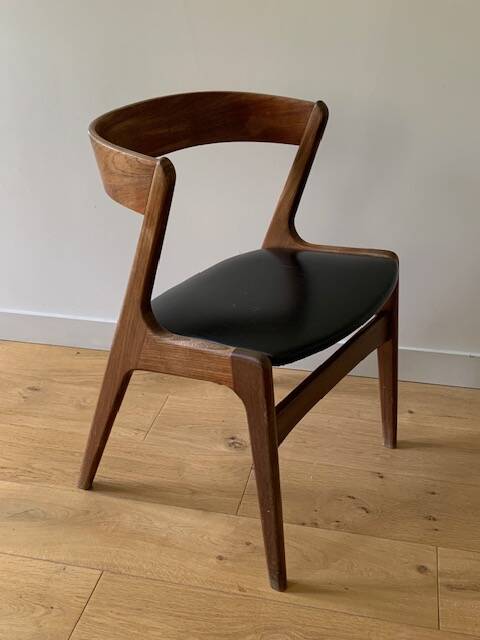 Danish teak and leather chair from the 60s/70s