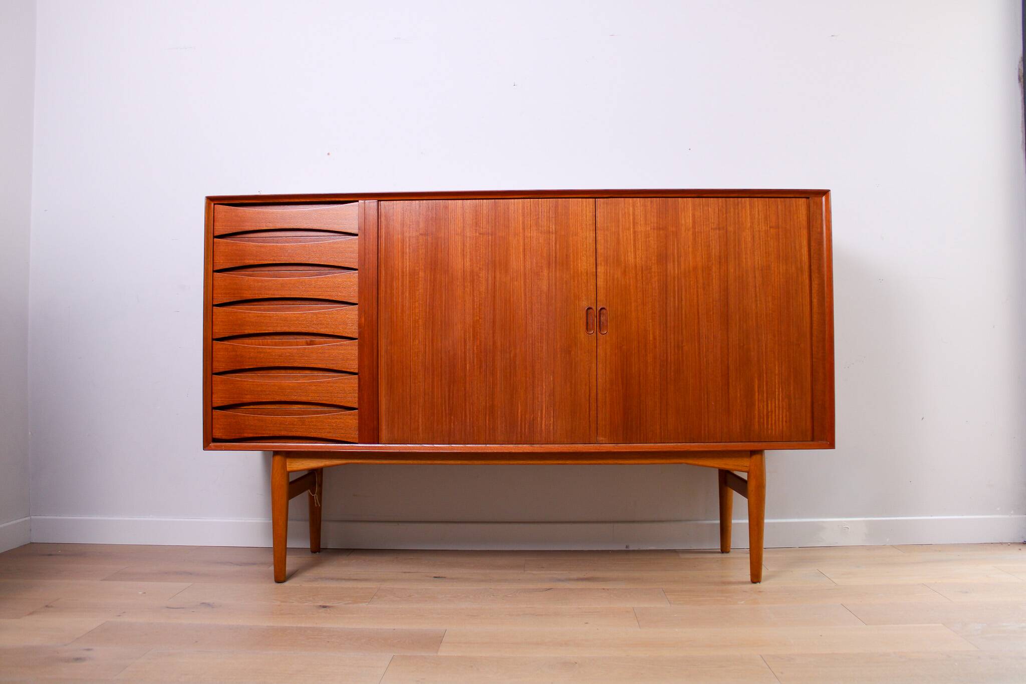 A Danish vintage mid-century Arne Vodder No.63 sideboard by Sibast in Teak