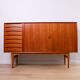 Buffet vintage danois Arne Vodder n° 63, fabriqué par Sibast en teck, datant du milieu du XXe siècle.