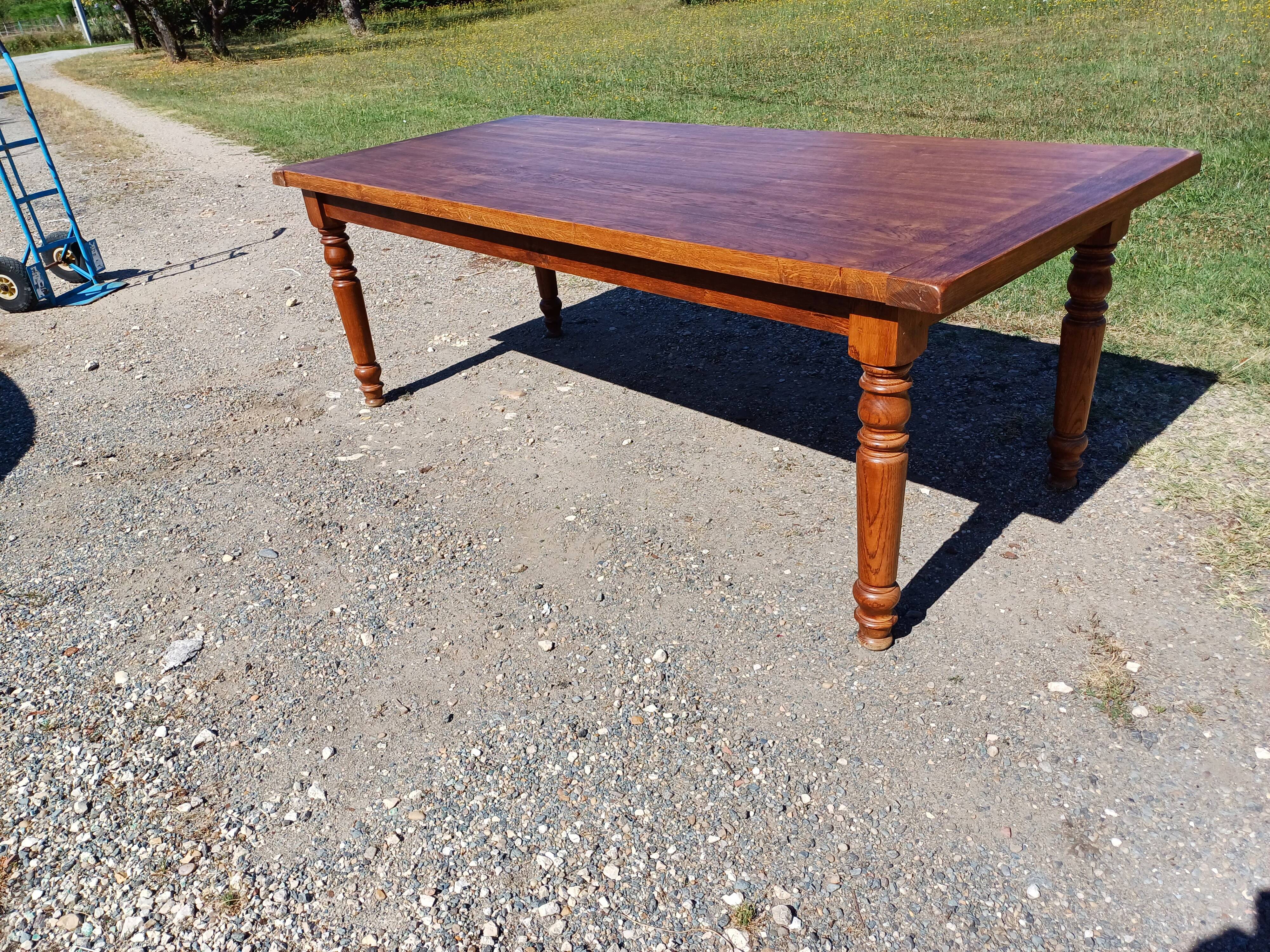 Oak Farmhouse Table