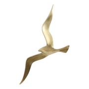Mid Century Brass Seagull Bird Wall Decoration 35cm