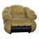 Space Age Single Armchair by Adriano Piazzesi, Cream Teddy Bear & Leather