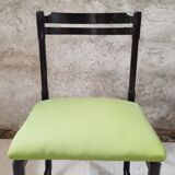 Six chaises des années 50 - bois verni