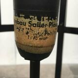 Mid-century tripod rocket floor lamp from the GDR of East Germany by Leuchtenbau Saller, 1960s.