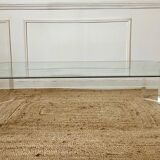 Table basse Athena en altuglas et verre David Lange, années 1970