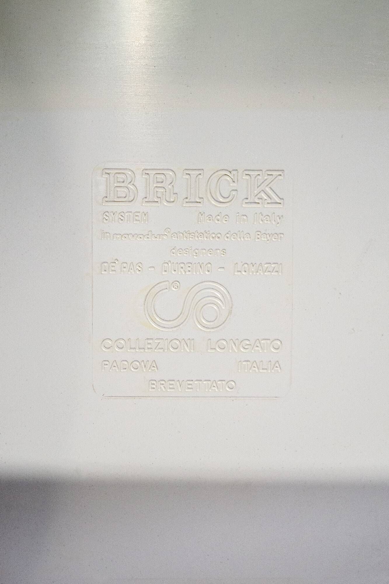 Libreria Brick System di De Pas, D’Urbino e Lomazzi per Collezioni Longato Padova Italia 1970