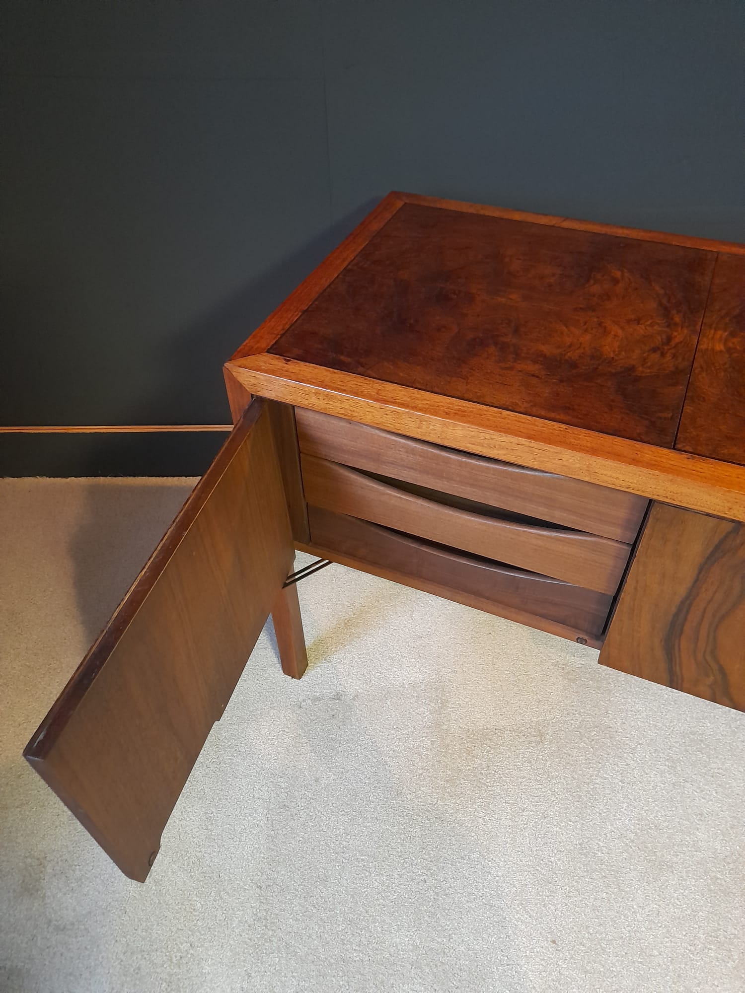 Walnut bramble sideboard Biltrite Canada 1970